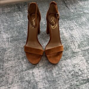 Sam Edelman Tan Suede Heels